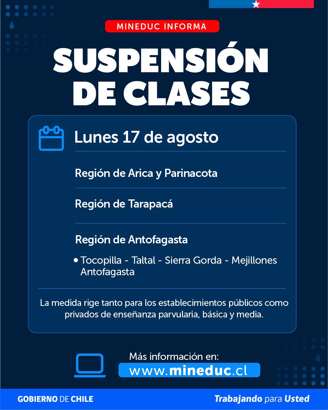 Comunicado Escuela