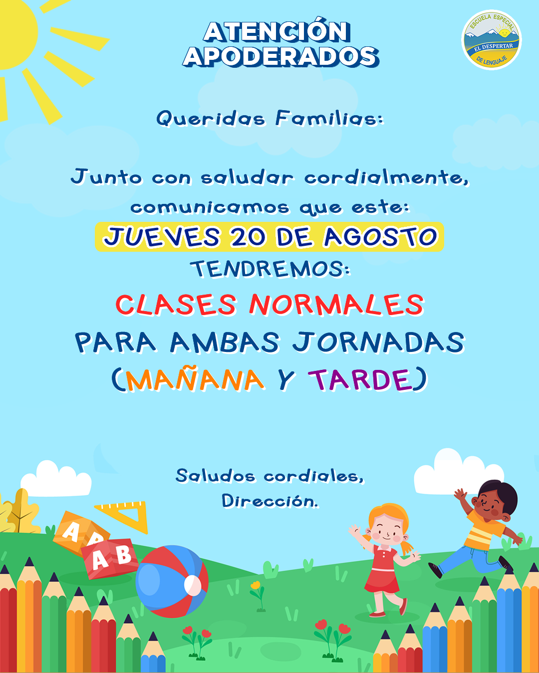 Comunicado Escuela